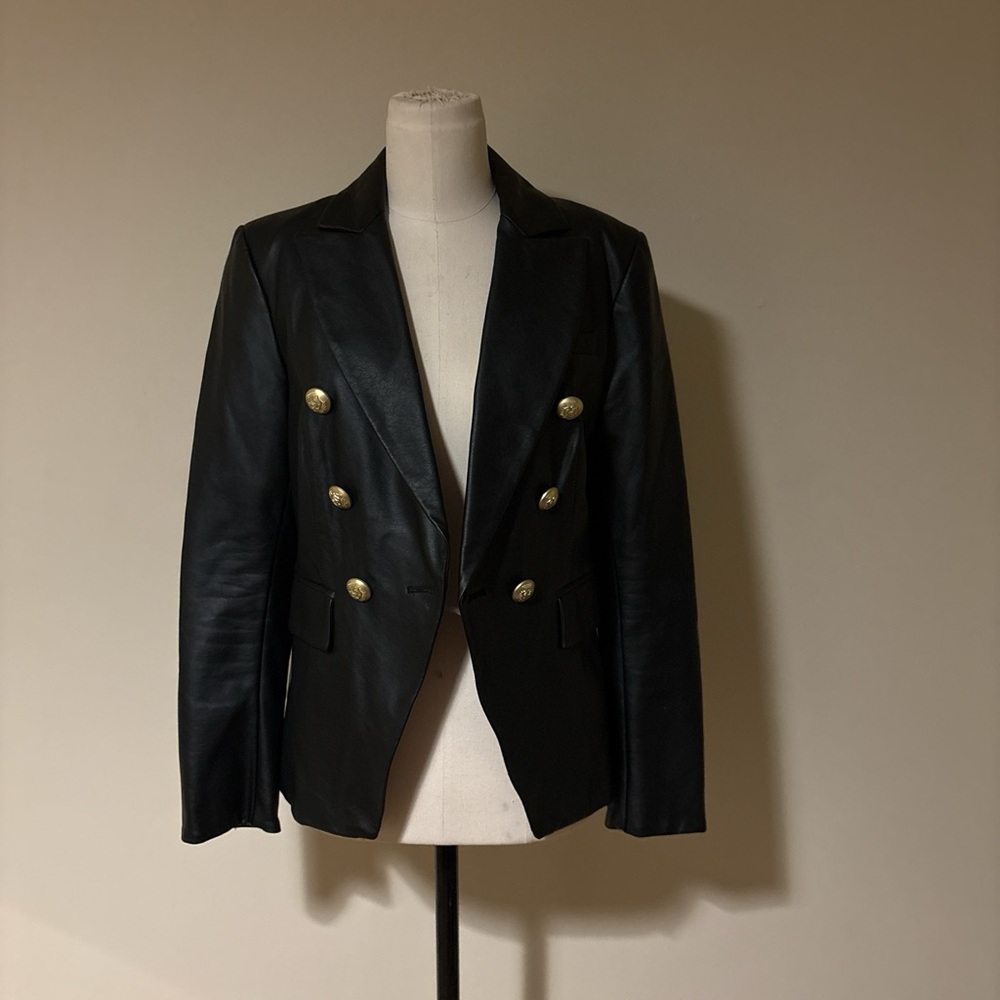Love Token Black Blazer with Gold Buttons